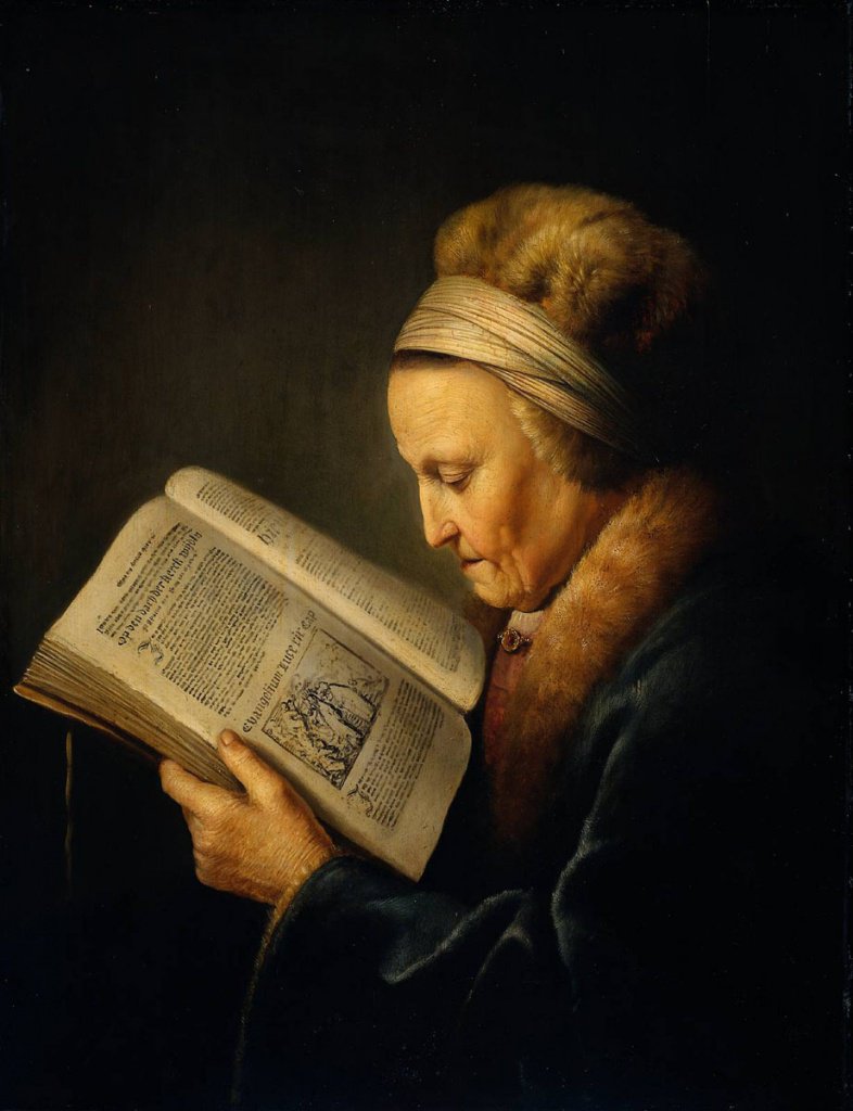 Старая женщина за книгой (мать Рембранта)